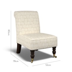 furniture napa chair ellora parchment print dimension