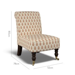furniture napa chair indira rust print dimension