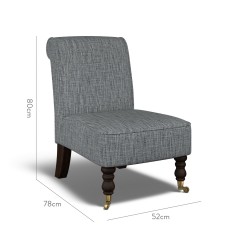 furniture napa chair kalinda midnight plain dimension