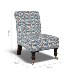 furniture napa chair odisha indigo print dimension