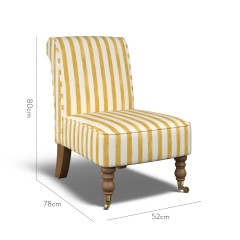 furniture napa chair tassa petite gold print dimension