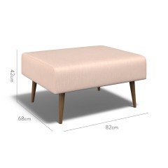 furniture ombu footstool amina blush plain dimension