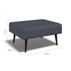 furniture ombu footstool amina indigo plain dimension