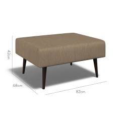 furniture ombu footstool amina mocha plain dimension