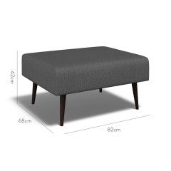 furniture ombu footstool bisa charcoal plain dimension