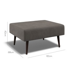furniture ombu footstool cosmos graphite plain dimension