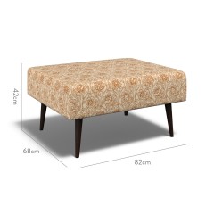 furniture ombu footstool lotus ginger print dimension