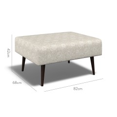 furniture ombu footstool lotus linen print dimension