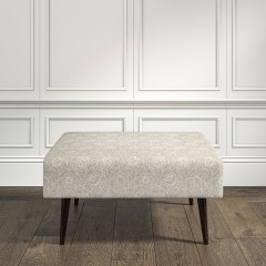 furniture ombu footstool lotus linen print lifestyle