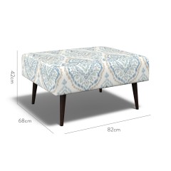 furniture ombu footstool suhani azure print dimension