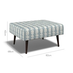 furniture ombu footstool telia chambray print dimension