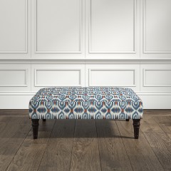 furniture savannah medium footstool odisha indigo print lifestyle