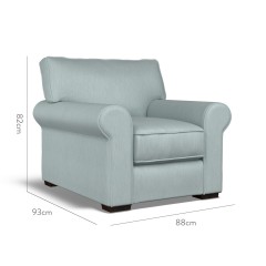 furniture vermont fixed chair amina azure plain dimension