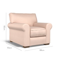 furniture vermont fixed chair amina blush plain dimension