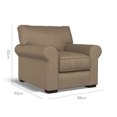 furniture vermont fixed chair amina mocha plain dimension