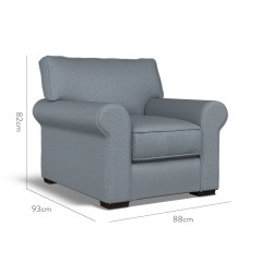 furniture vermont fixed chair bisa denim plain dimension