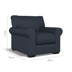 furniture vermont fixed chair bisa indigo plain dimension