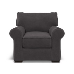 furniture vermont fixed chair cosmos charcoal plain front