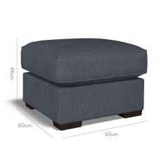 furniture vermont fixed ottoman amina indigo plain dimension
