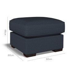 furniture vermont fixed ottoman bisa indigo plain dimension
