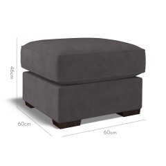 furniture vermont fixed ottoman cosmos charcoal plain dimension
