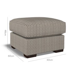 furniture vermont fixed ottoman sabra charcoal weave dimension