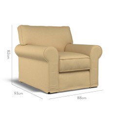 furniture vermont loose chair shani ochre plain dimension