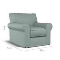 furniture vermont loose chair shani sea glass plain dimension