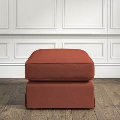 Vermont Loose Cover Small Stool Shani Cinnabar