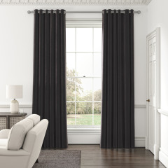 Cosmos Charcoal Curtains