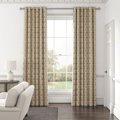 Lotus Charcoal Curtains