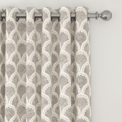 Moussine Charcoal Curtains