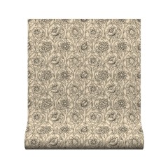 Wallpaper Lotus Charcoal Roll