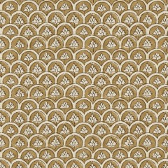 Devi Ochre Printed Cotton Fabric