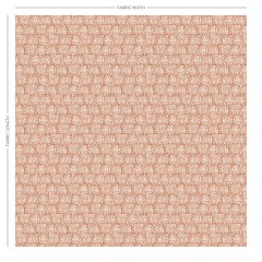 Ellora Cinnamon Printed Cotton Fabric