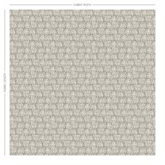 Ellora Graphite Printed Cotton Fabric