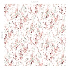 Harumi Raspberry Printed Cotton Fabric