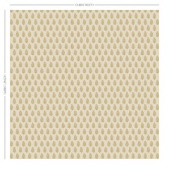 Indira Ochre Printed Cotton Fabric