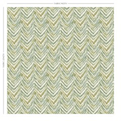 Kelim Celadon Printed Cotton Fabric