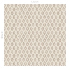 Marra Taupe Printed Cotton Fabric