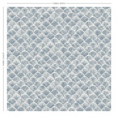 Medina Denim Printed Cotton Fabric