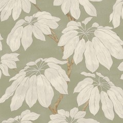 Fabric Pondicherry Sage Print Flat