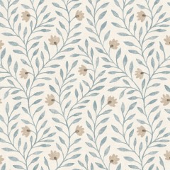 Yasmina Soft Blue Printed Cotton Fabric