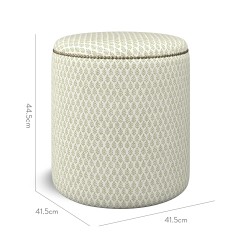 furniture malpaso footstool folia sage print dimension