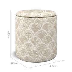 furniture malpaso footstool medina pebble print dimension