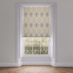 Indienne Espresso Roman Blind