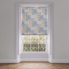 Kantha Indigo Roman Blind
