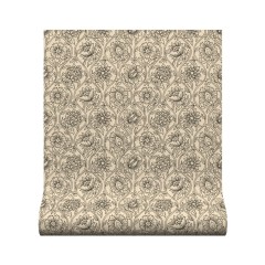 Wallpaper Lotus Charcoal Roll