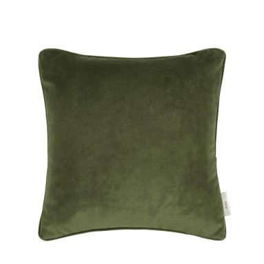 Cosmos Olive Velvet Cushion 43cm x 43cm