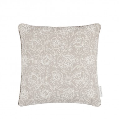 Lotus Linen Printed Cotton Cushion 43cm x 43cm